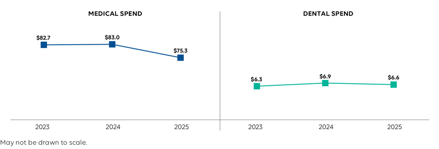 Executive Report Graphic04_Medical and Dental Spend